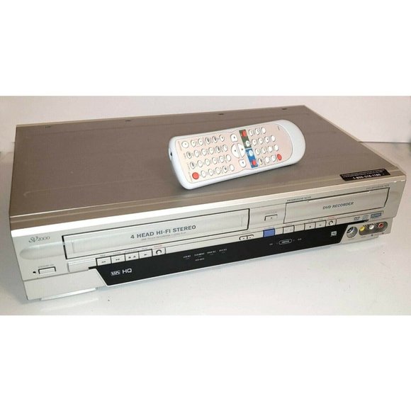 Funai WV20V6 DVD Recorder VCR Combo 1 Button Vhs to Dvd Copying with Remote - Picture 1 of 2